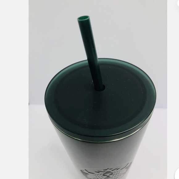 NWT Starbucks Green/Black Ombré Stainless Steel 24oz Cold Tumbler - Picture 5 of 7